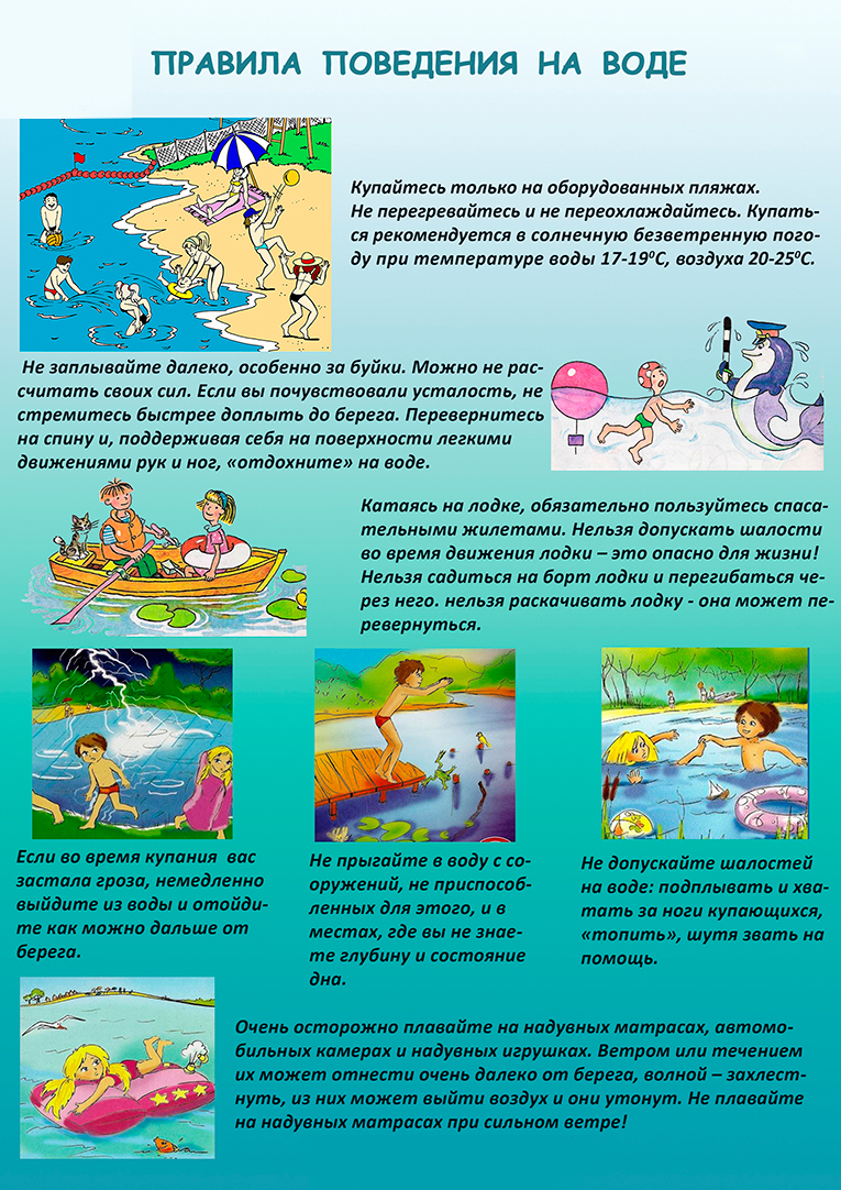 Памятка по безопасности на воде